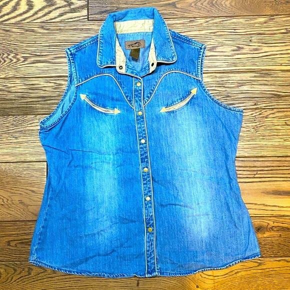 Wrangler Tops - Wrangler Denim sleeveless shirt